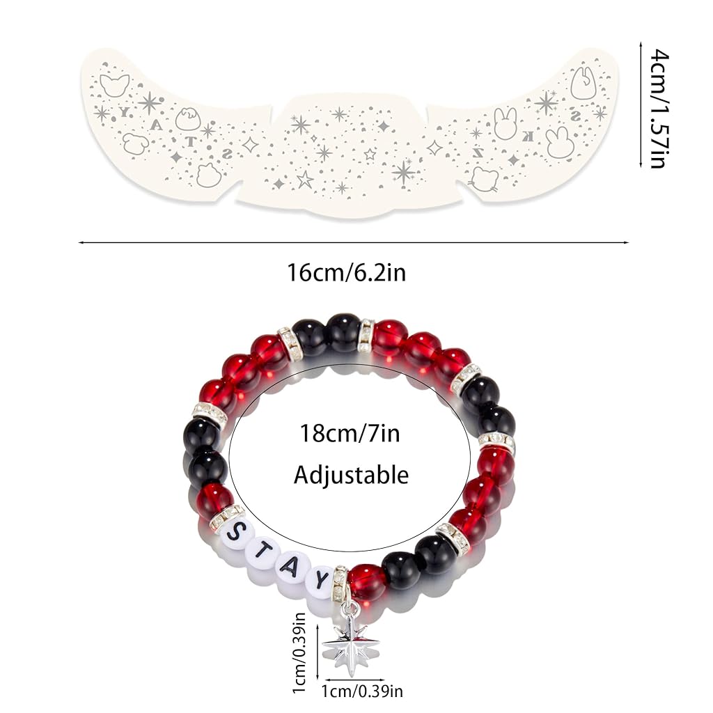 SANNIDHI® Bracelet for Women Girls Stray Kids Stay Glitter SKZ KPOP Fans Gift Items for Women Girl SANNIDHI® Bracelet for Women Girls Stray Kids Stay Glitter SKZ KPOP Fans Gift Items for Women Girl